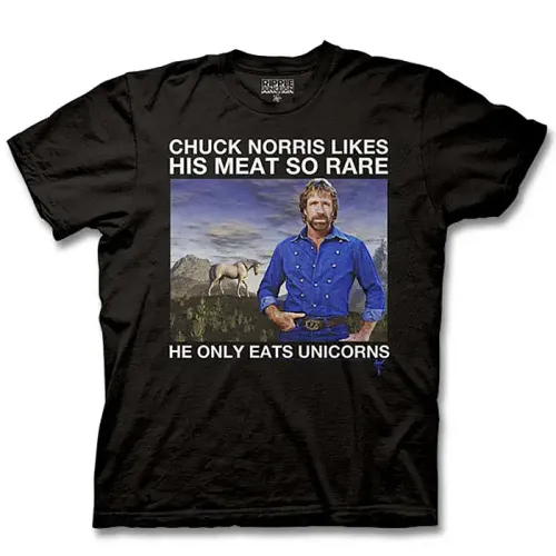 Chuck Norris Eats Unicorns T-Shirt