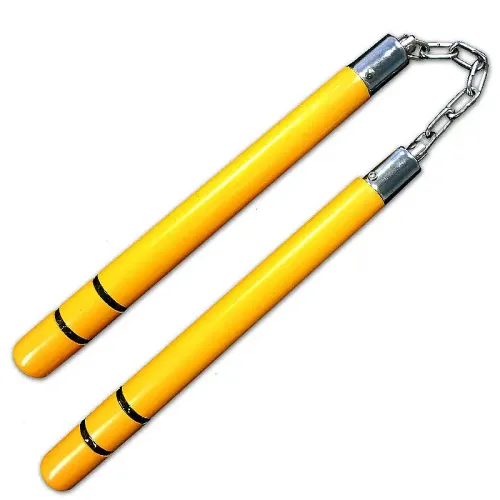 Classic Gold Nunchaku with Chain