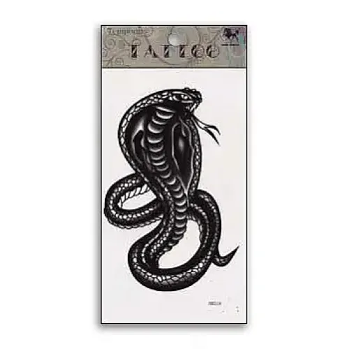 Cobra Strike Animal Spirit Temporary Tattoo