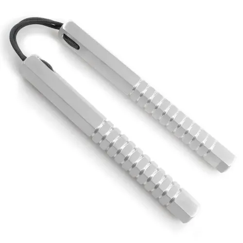 Corded Hexagon Nunchaku with Grip
