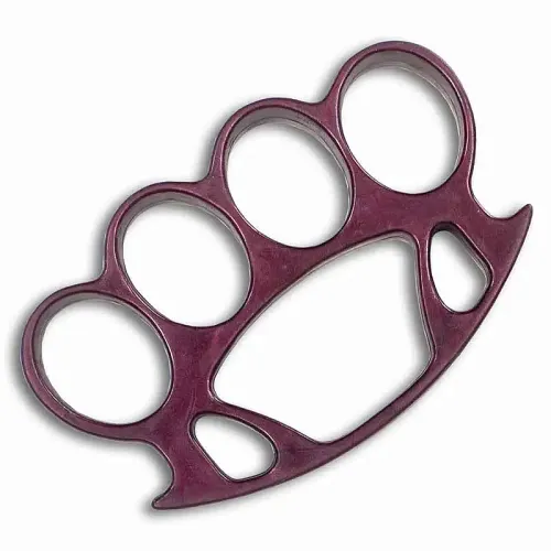 Crimson Plastic Knuckle Duster