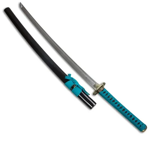 Damascus Teal Katana