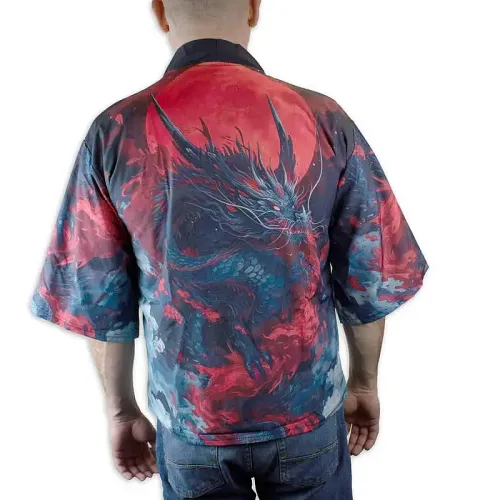 Dark Dragon Kimono Shirt