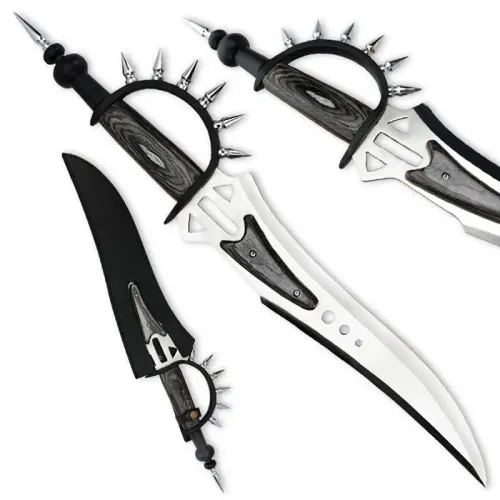 Silver Spike Dark Warrior Sword
