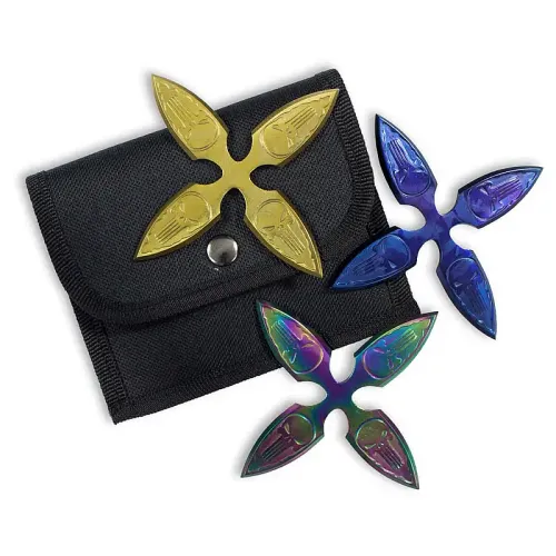 Dark Skull Multicolor Shuriken Set