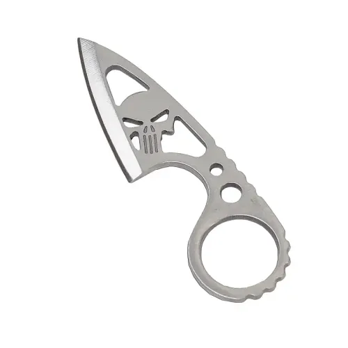 Dark Skull Neck Knife