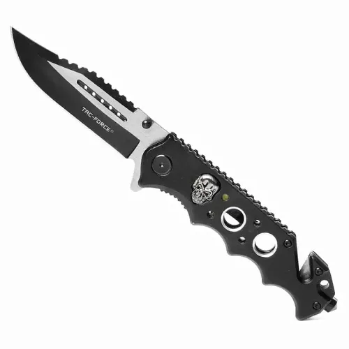 Dark Skull Spring-Assisted Knife