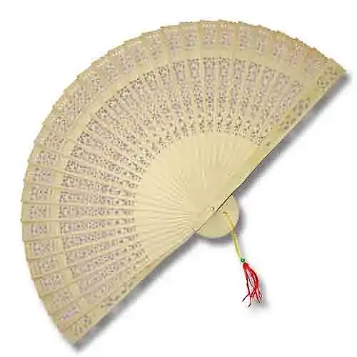 Decorative Sandlewood Kung Fu Fan