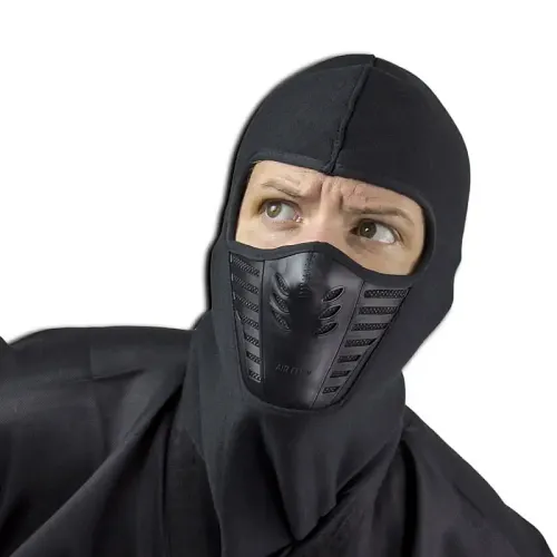 Deluxe Black Ninja Mask