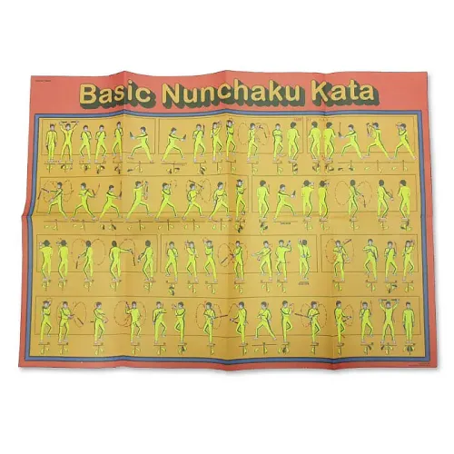 Detailed Nunchaku Kata Poster