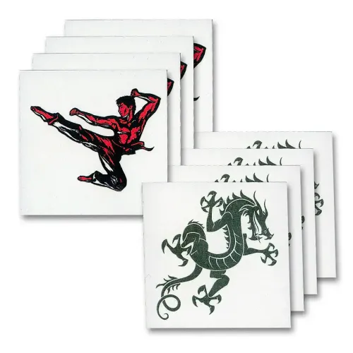 Dragon and Warrior Temporary Tattoos