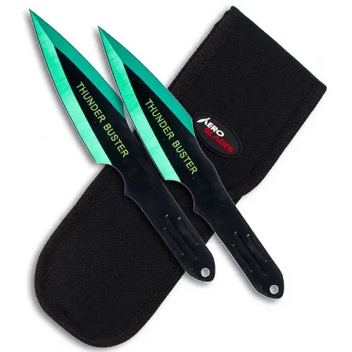 Emerald Assassin Throwing Knives