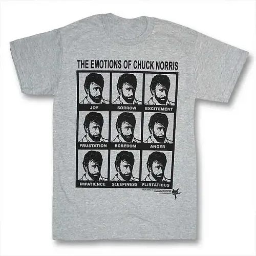 Emotions of Chuck Norris T-Shirt