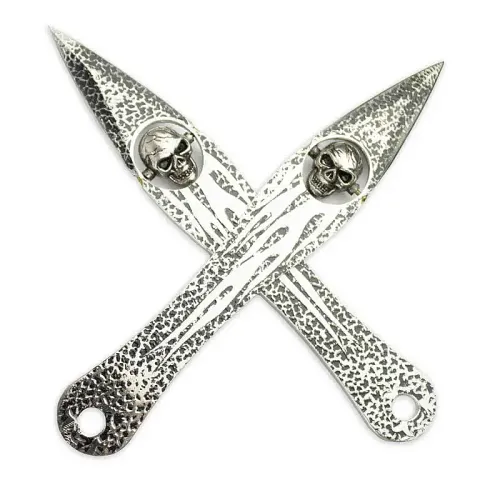 Flaming Skull Throwing Knives