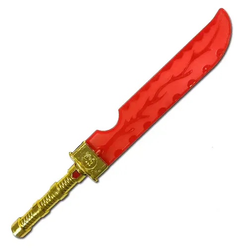 Glowing Plastic Fire Ninja Sword