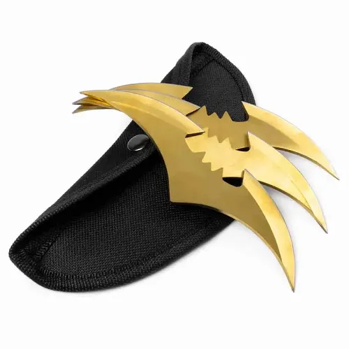 Gold Bat Wing Throwers