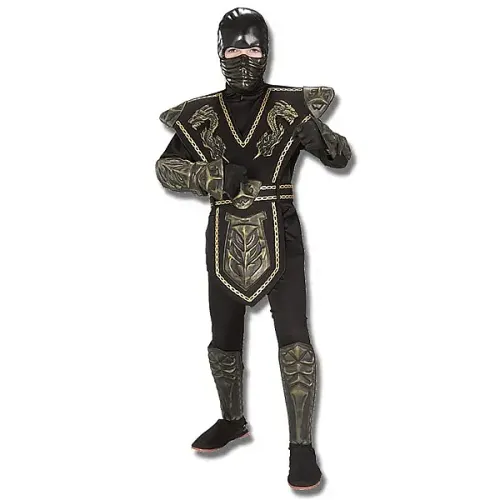 Gold Dragon Warrior Ninja Costume