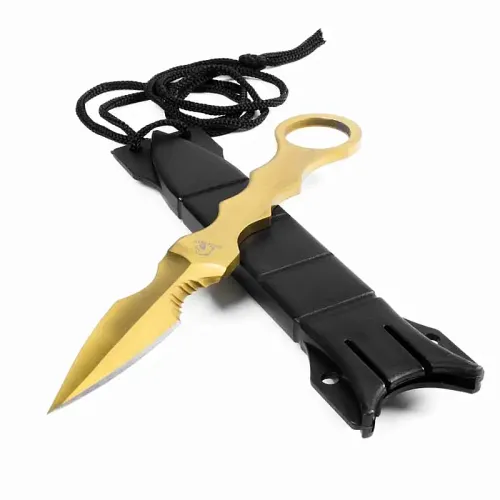 Gold Tactical Combat Dagger