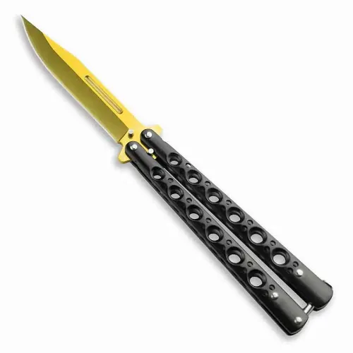 Golden Blade Butterfly Knife