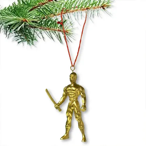 Golden Ninja Christmas Ornament