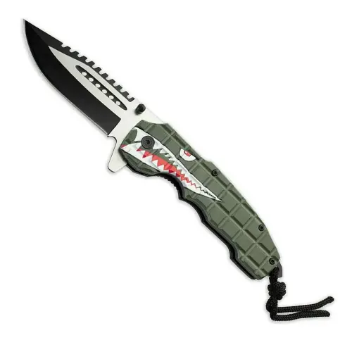 Green Warhawk Pocket Knife