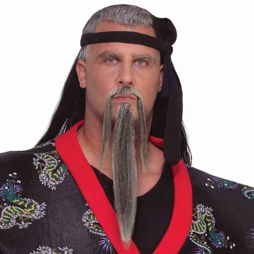 Grey Samurai Warrior Beard