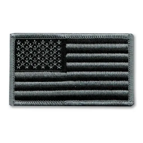 Grayscale American Flag Patch