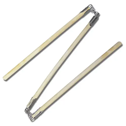 Handmade Wax Wood Three-Section Staff