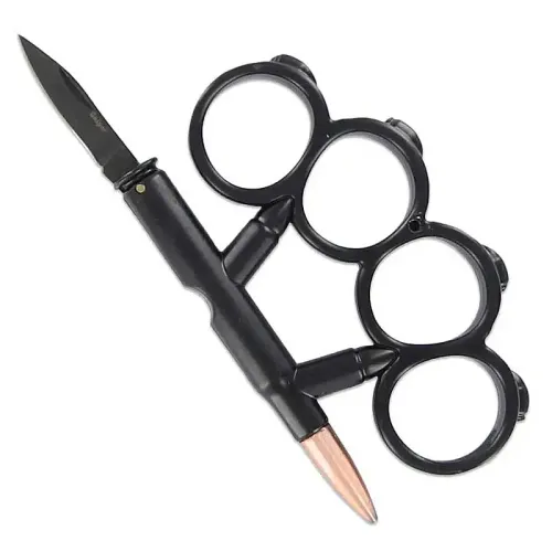 Hidden Knife Knuckle Duster