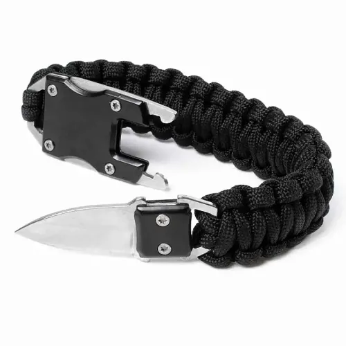 Hidden Knife Survival Bracelet