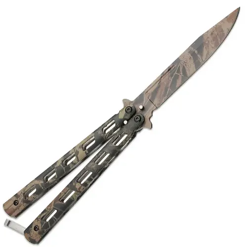 Hunters Camo Butterfly Knife