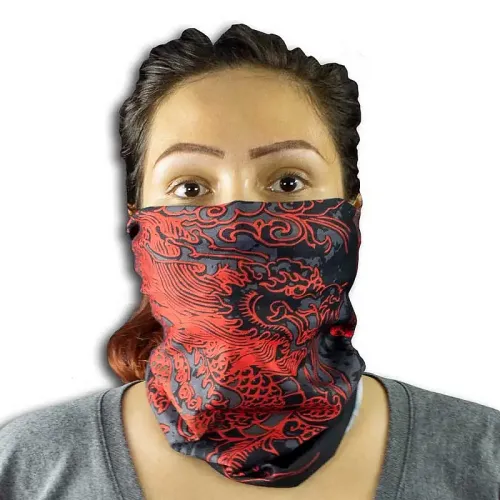 Japanese Dragon Half Mask