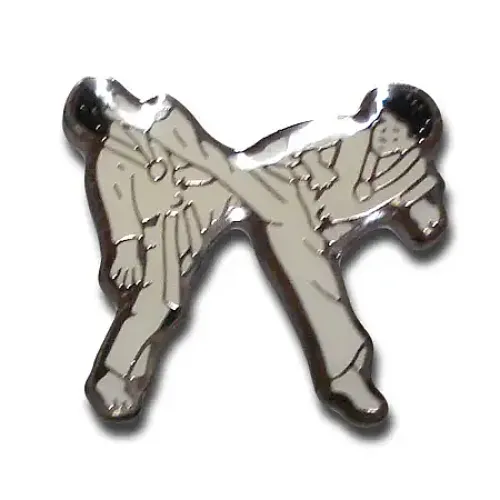Karate Fighter Lapel Pin