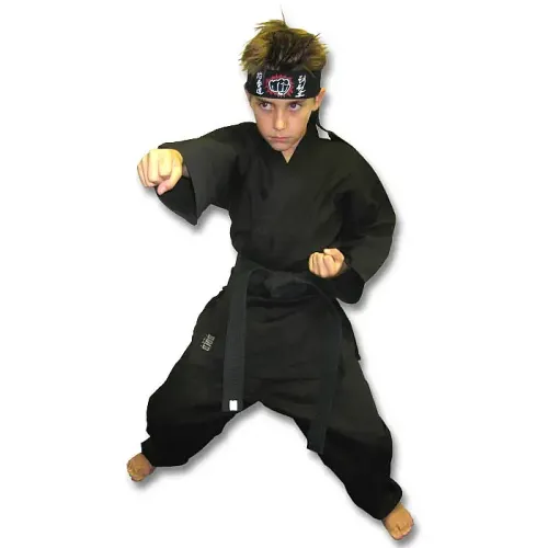 Kids Black Karate Costume