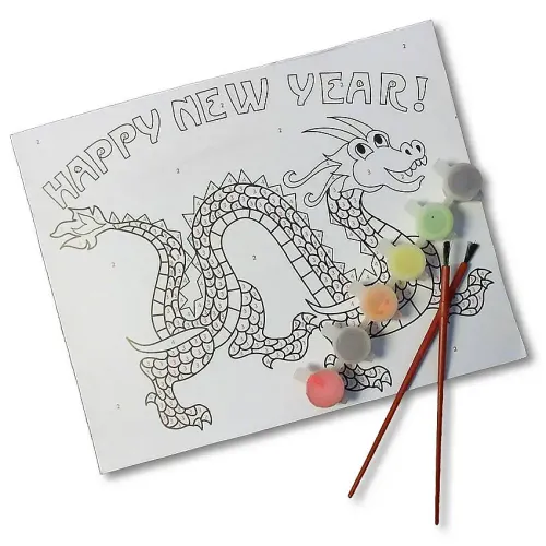 Kids Dragon Watercolor Paint Set