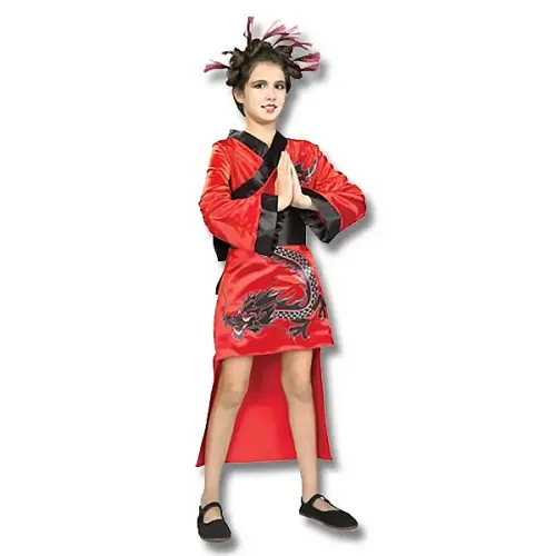 Red Dragon Girl Costume