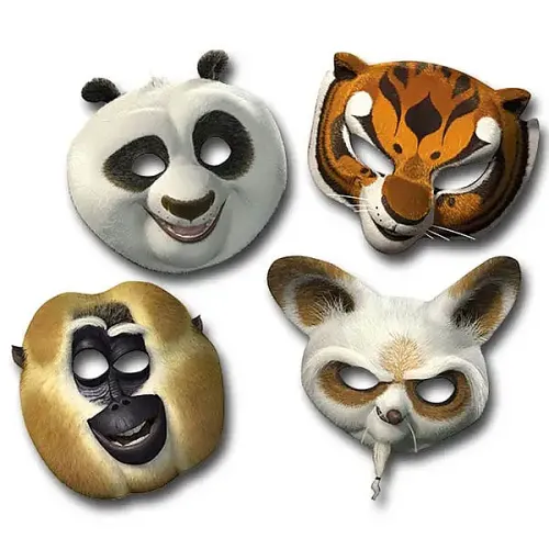 Kung Fu Panda Party Masks