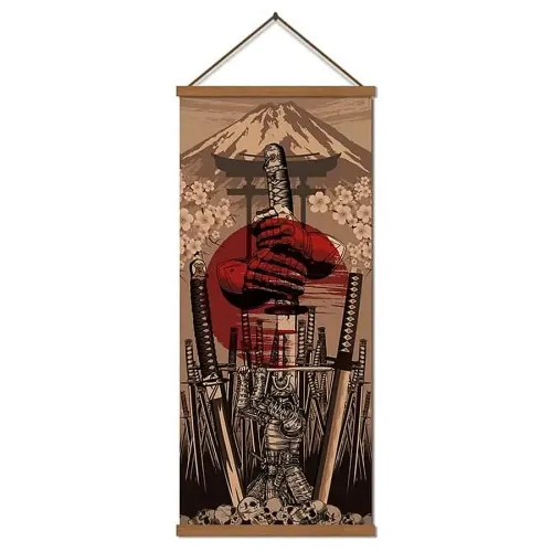 Lone Samurai Wall Scroll