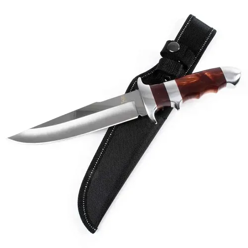 Marbled Handle Hunting Knife
