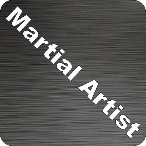 Martial Artist Text Car Decal