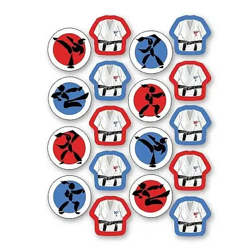 Martial Arts Party Stickers