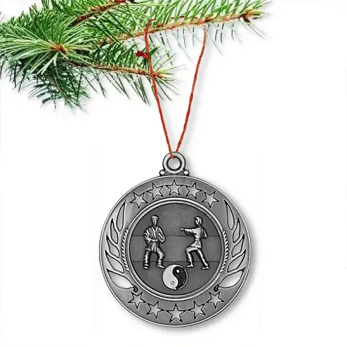 Martial Arts Yin Yang Christmas Ornament