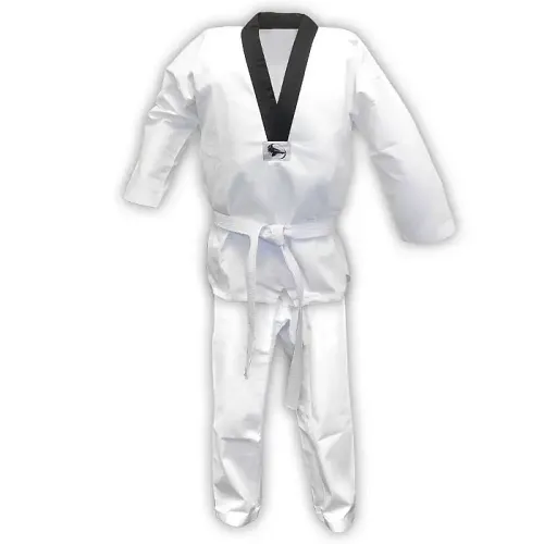 Middleweight Taekwondo Uniform with Black V-neck