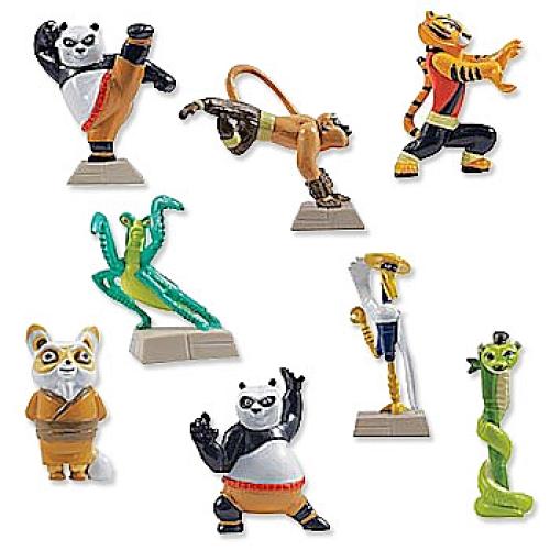 SET SORPRESA BAMBINI TOP + Kung Fu Panda + Figurine 1,3" In Perfette - Foto 4