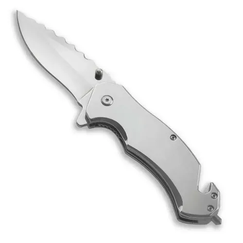 Modern Metallic Rescue Knife