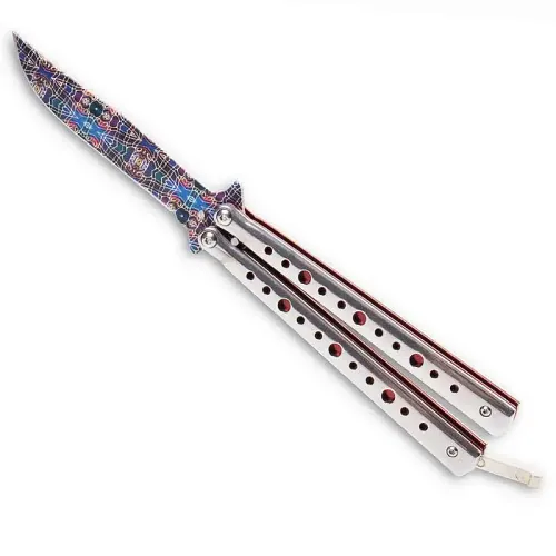 Modern Mosaic Butterfly Knife