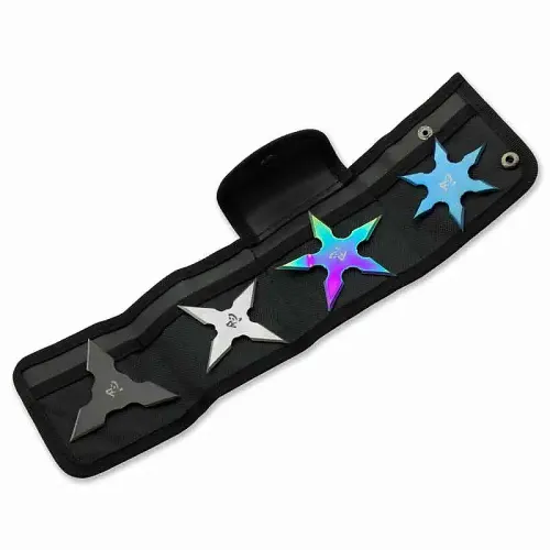 Multicolor Ninja Star Set
