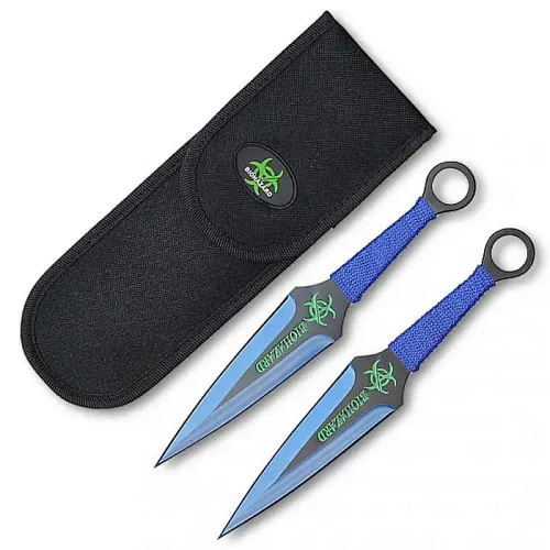 Neon Blue Bio-Hazard Kunai
