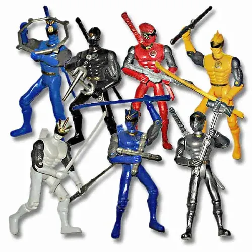 Ninja Assault Team - Colored Ninja Action Figures - Ninja