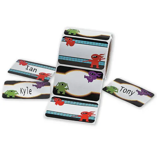 Ninja Name Tags